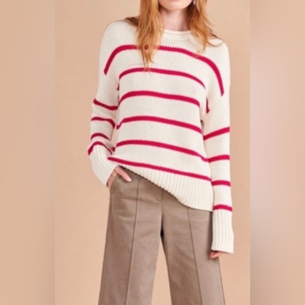 La Ligne Marina Sweater Pink Stripe XS